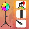 16 Inch Prize Wheel,Spinning Wheel with Adjustable Folding Tripod Floor Stand,12 Slots,1Bracket, Dry Erase Kit - Wheel of Fortune Game for Carnival, Casino & Trade Show. view 4