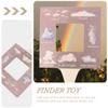 COHEALI Nature Guide Finder Frame Double-Sided Outdoor Viewfinder Cloud Identification Tool Nature Observation Frame for Kids Educational Toy Montessori Toy for Kids view 3