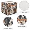 Personalized Storage Cube Bin with Name,Animal Cute Dog Customize Storage Baskets with Handles,Laundry Toy Oraganizer for Closet Shelf Nursery Kids Bedroom view 3