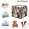 Personalized Storage Cube Bin with Name,Animal Cute Dog Customize Storage Baskets with Handles,Laundry Toy Oraganizer for Closet Shelf Nursery Kids Bedroom view 4