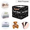 Personalized Storage Cube Bin with Name,Halloween Bats Animal Customize Storage Baskets with Handles,Laundry Toy Oraganizer for Closet Shelf Nursery Kids Bedroom view 4