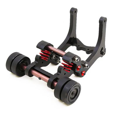 Metal Wheelie Bar Set RC Spare Parts for TRAXXAS XMAXX X-MAXX RC Car (Black Double Wheel)