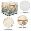 Personalized Storage Cube Bin with Name,Animal Squirrel Customize Storage Baskets with Handles,Laundry Toy Oraganizer for Closet Shelf Nursery Kids Bedroom view 3