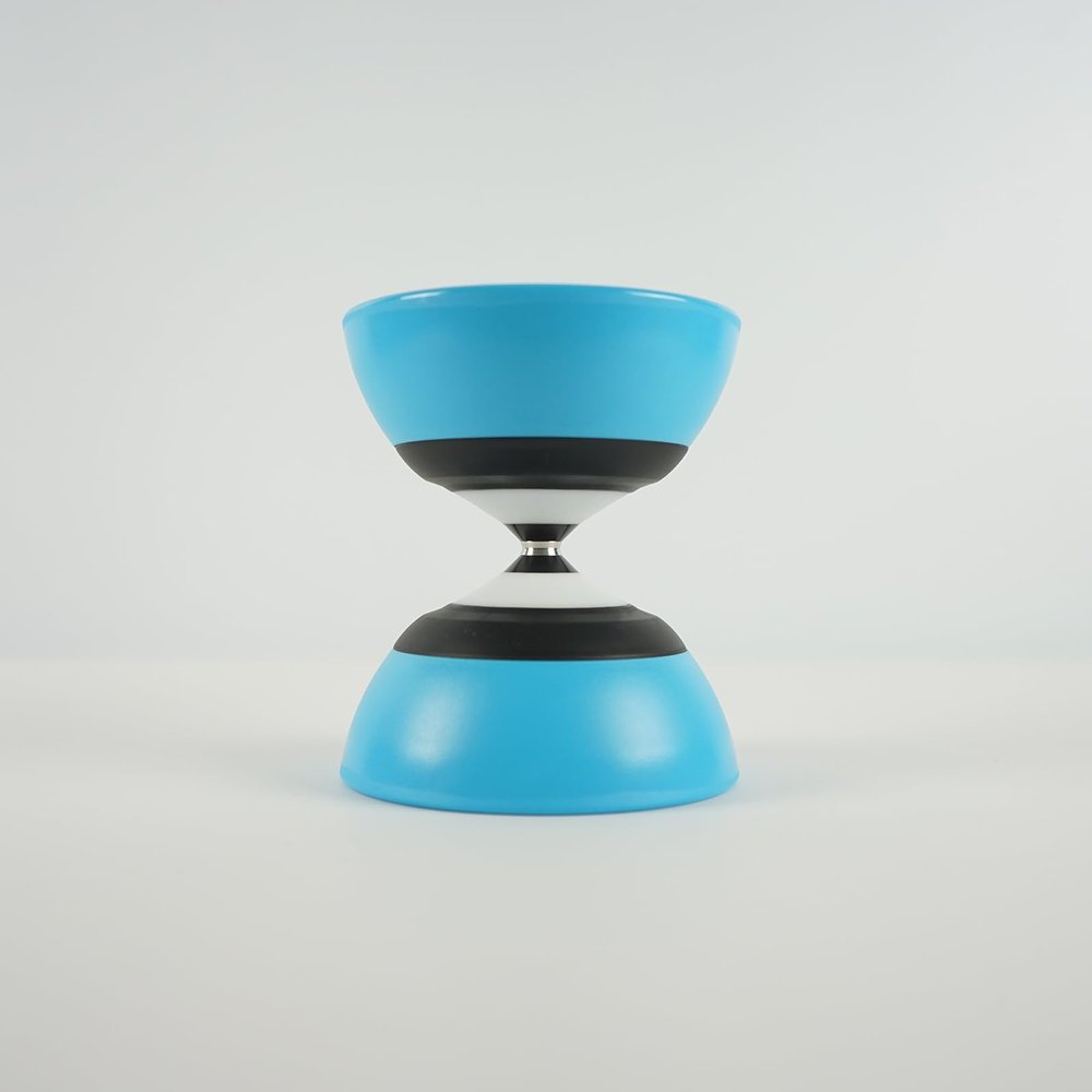 SUNDIA EVO Series - Professional Fixed Axle Diabolo for Special Tricks and Precise Control, High Performance for All Tricks and Levels - Beginners to Pros, Juggling Chinese Yoyo - Blue