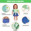 WONDOLL 18-Inch-Doll-Clothes and Accessories - 8 Sets American Doll Clothes Compatible with All 18 inch Dolls Outfits Christmas Birthday Gift for Girls view 3