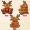 Abaodam Christmas Stuffed Reindeer Plush Toy Elk Decor Soft 11.4In Xmas Animal Doll for Kids Girls Holiday Home Bedroom Car Decoration view 3