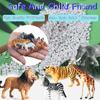 12 Pcs Figures Toys Realistic Mini Safari Zoo Animal Figurines, Plastic Learning Educational Playset Animal Themed Party Supplies Cake Topper Ornaments for Easter Egg Birthday Christmas view 3