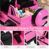 DORTALA Ride on Truck Car, Licensed Mercedes-Benz Maybach G650, 12V Battery Powered Electric Vehicle for Kids Boy Girl 37 Months-8 Years, Remote Control, LED Lights, Music, Suspension System, Pink view 4