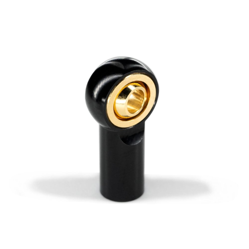 [20Pcs] M3 Ball Joint Rod End Head Link Aluminum Alloy Anodized Housing for 1/10 RC Car Tamiya HSP traxxas Axial SCX10 Redcat Truck Buggy Crawler, Color Black