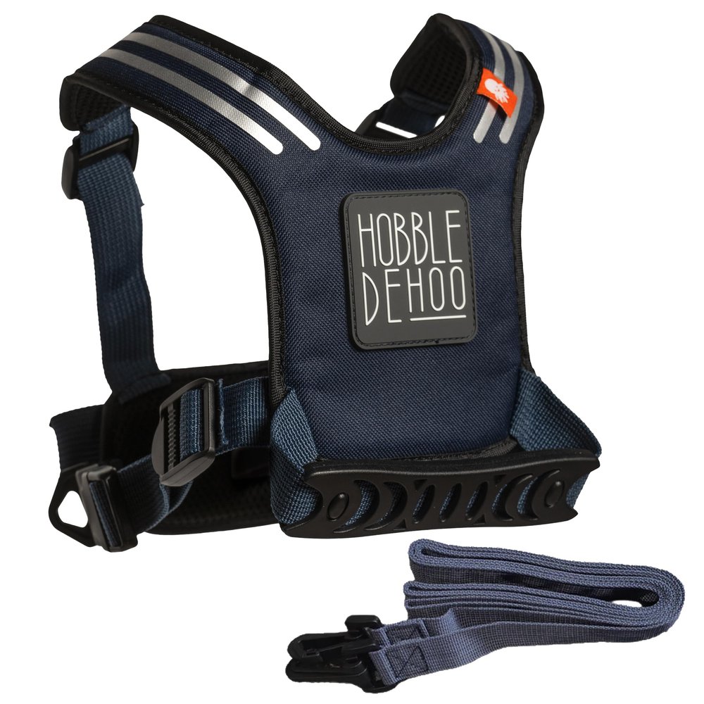 Hobble De Hoo Autism Safety Harness for Kids Ages 27 | Child Walking Safety Vest with Grab Handles & Reflective Strips | Special Needs & Wandering Prevention Harness (Blue)