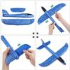 WenToyce 2 Pack Throwing Foam Airplanes, 13.7 Inches 2 Flight Mode Glider Inertia Planes Model, Manual Launch Epp Flying Aircraft Planes for Kids Outdoor Sport view 2