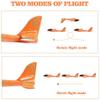WenToyce 2 Pack Throwing Foam Airplanes, 13.7 Inches 2 Flight Mode Glider Inertia Planes Model, Manual Launch Epp Flying Aircraft Planes for Kids Outdoor Sport view 3