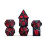 FanRoll Dragon StormTM Silicone Dice Set: Black Dragon Scales view 1
