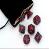 FanRoll Dragon StormTM Silicone Dice Set: Black Dragon Scales view 3