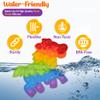 Animals Pop Fidget Toys Set, Silicone Rainbow Dinosaur Popper Fidget Set for Children, Sensory Squeeze Toys Stress Reliever Tool for Kids Adult ADHD Lion, Tiger, Horse and Duck 4 Pack view 3
