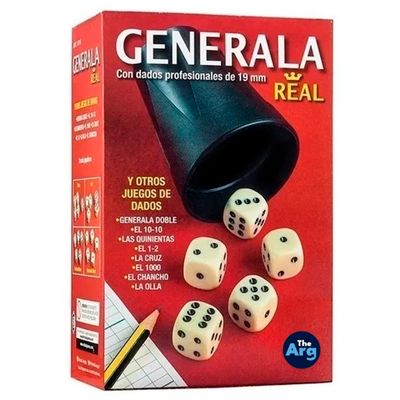 THEARG Board Games - Generala Real | Dice Cup Set - Friends and Family Games | Birthday Gifts for Women - Gifts for Men | Game Night - Board Games for Adults | Juegos - Ideal for Yahtzee