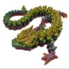 3d Printed Rose Dragon - Flexible Fidget Toy (17", Rainbow) view 1