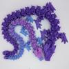 3d Printed Rose Dragon - Flexible Fidget Toy (17", Rainbow) view 4