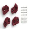 Apple Outdoor Supply Playset Climbing Rocks Kit Maroon for Jungle Gyms, Play Sets, and Playhouses 4 PK (ROCKMR-BX4) view 2