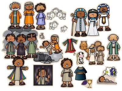 Joseph Felt Figures for Bible Flannel Board Stories Old Testament Story Coat of Many Colors