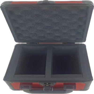 Crazy Horse Hobby Slab case compatible with Toploader PSA/BGS/SGC Graded Card Storage With Locks & keys (Red, 2 Row)