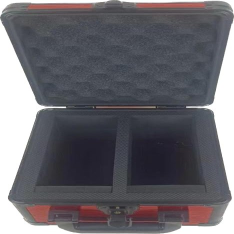 Crazy Horse Hobby Slab case compatible with Toploader PSA/BGS/SGC Graded Card Storage With Locks & keys (Red, 2 Row)