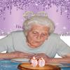 INRUI Purple Happy 90th Birthday Photography Background Girls Sweet Ninety Years Old Birthday Party Decorations Backdrop 7x5FT view 2