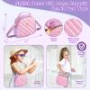 Little Girl Purse Accessories, My First Purse Set - Play Makeup Princess Plush Diary Unicorn Eye Mask Wallet Phone Pretend Credit Cards Kids Pretend Play Christmas Toy Gift for Girl Age 3+ view 4