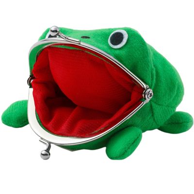 COSTOYFUN Cute Anime Character Frog Coin Purse Fun Small Money Bag Plush Coin Pouch Gift