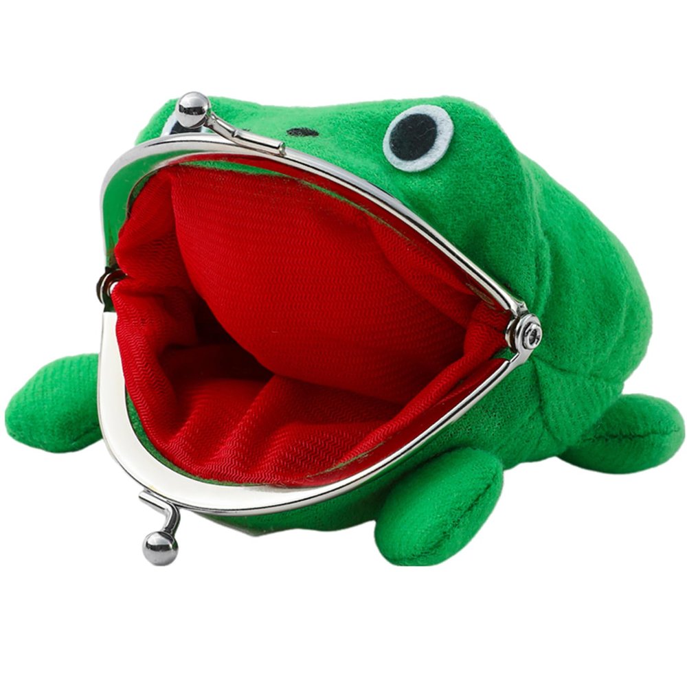 COSTOYFUN Cute Anime Character Frog Coin Purse Fun Small Money Bag Plush Coin Pouch Gift