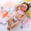 10 Pcs Baby Doll Accessories Set Pretend Feeding and Caring Play Toy Set with Magic Disappearing Milk and Juice Bottles, Pacifier, Bibs, Diapers Baby Doll Stuff for Kids Girls Birthday Party Gifts view 4