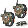Rechargeable Walkie Talkie for Kids Two-Way Radio Walky Talky with Flashlight Children Outdoor Game Interphone Toy Game and Gifts for Boy and Girl Age 4 to 12 (Camo) view 1