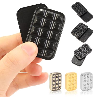 JUDIXY Fidget Slider for Adults - Brick Slider Metal Fidget Toys, Anxiety/ADHD/Annoy Relieving EDC Metal Fidget, Stress Reducing Toy - Gift for Adults (Black)