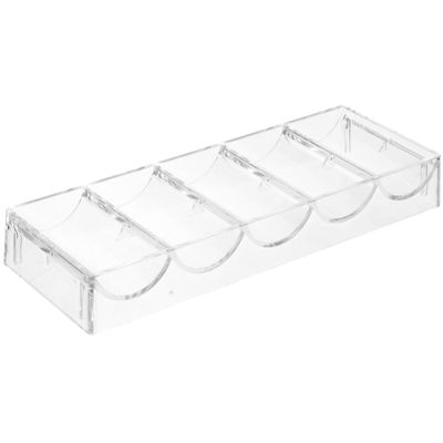 ibasenice Poker Chip Organizer Tray for Easy Access and Transparent Design for Convenient Poker Chip Storage and Organization