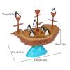 Alvinlite Boat Penguin Balance Game Set, Desktop Pirate Child-Parent Interaction Toys Set Kids Birthday Gifts view 4