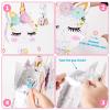 Foldable Unicorn Piata - Unicorn Birthday Party Supplies Extendable Piata with Blindfold Bat and Tassels Unicorn Birthday Party Decoration Games Folding Pink Unicorn Piatas for Kids Classroom Game view 2