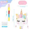 Foldable Unicorn Piata - Unicorn Birthday Party Supplies Extendable Piata with Blindfold Bat and Tassels Unicorn Birthday Party Decoration Games Folding Pink Unicorn Piatas for Kids Classroom Game view 3