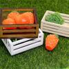 ibasenice 3pcs Mini Wooden Storage Baskets Dollhouse Accessories for Organizing and Displaying Miniature Scenes Natural and Colors view 2