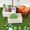 ibasenice 3pcs Mini Wooden Storage Baskets Dollhouse Accessories for Organizing and Displaying Miniature Scenes Natural and Colors view 3