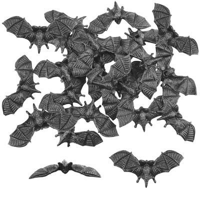 SaktopDeco Black Bats Halloween Decoration Mini 3D Plastic Bat Party Artificial Bats for Crafts Creepy Scary Prank