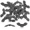 SaktopDeco Black Bats Halloween Decoration Mini 3D Plastic Bat Party Artificial Bats for Crafts Creepy Scary Prank view 1