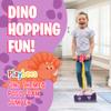 Playbees Triceratops Foam Pogo Stick Coolest Toy Jumper for Kids 3, 4, 5, 6, 7 Years Old - Inside & Outside Fun - Dinosaur Themed Bungee Ideal Kids Fun, Gifts, Christmas, Birthday for Boys & Girls view 2