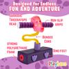 Playbees Triceratops Foam Pogo Stick Coolest Toy Jumper for Kids 3, 4, 5, 6, 7 Years Old - Inside & Outside Fun - Dinosaur Themed Bungee Ideal Kids Fun, Gifts, Christmas, Birthday for Boys & Girls view 3