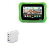 BoxWave Charger Compatible with Leapfrog LeapPad Epic Academy - PD miniCube (100W), 100W 3 PD Port Wall Charger International - Winter White view 1