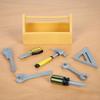Accoutrements Archie McPhee Itty Bitty Tools Set: Pocket-Sized Handyman's Dream with Mini Toolbox - 7 Tiny Soft Vinyl Tools for Small-Scale Solutions view 2
