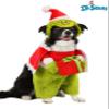 Fun Costumes Dr Seuss The Grinch Santa Dog Costume, Halloween Outfit for Pets - Medium - Green view 2