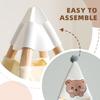 RongFa Teepee Tent for Kids-Portable Children Play Tent Indoor Outdoor (White with Mat) view 4