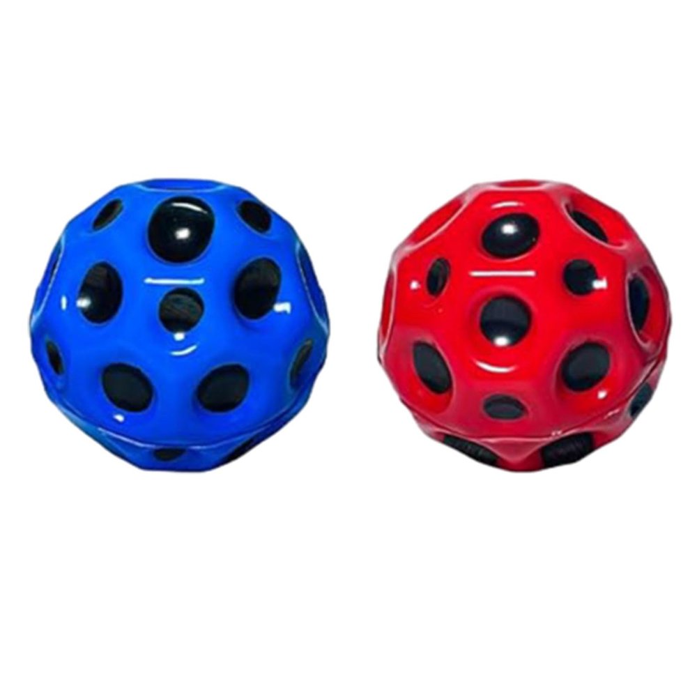BBLING Space Moon Bouncy Ball Children's Super hot Moon Shape, Extremely high Bouncing Ball, Improves Hand Eye Coordination, Easy to Grasp and Capture, can be Played Indoors or Outdoors