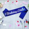 LXYXUUN Birthday Girl Sash Royal Blue, Silver Foil Birthday Sash for Girl Funny Birthday Party Decorations, 16 18 21st Bday Sash Gift Ideas view 3