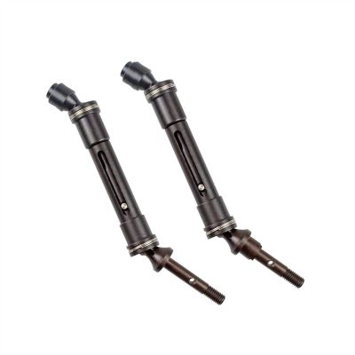2pcs Front and Rear Drive Shaft CVD Transmission Axle Metal RC Drive Shaft for for Traxxas for Slash 4X4 1/10 Truck RC Part Modification Accessories
